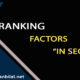 Ranking factors in search engines