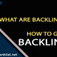 What are backlinks | How to get backlinks